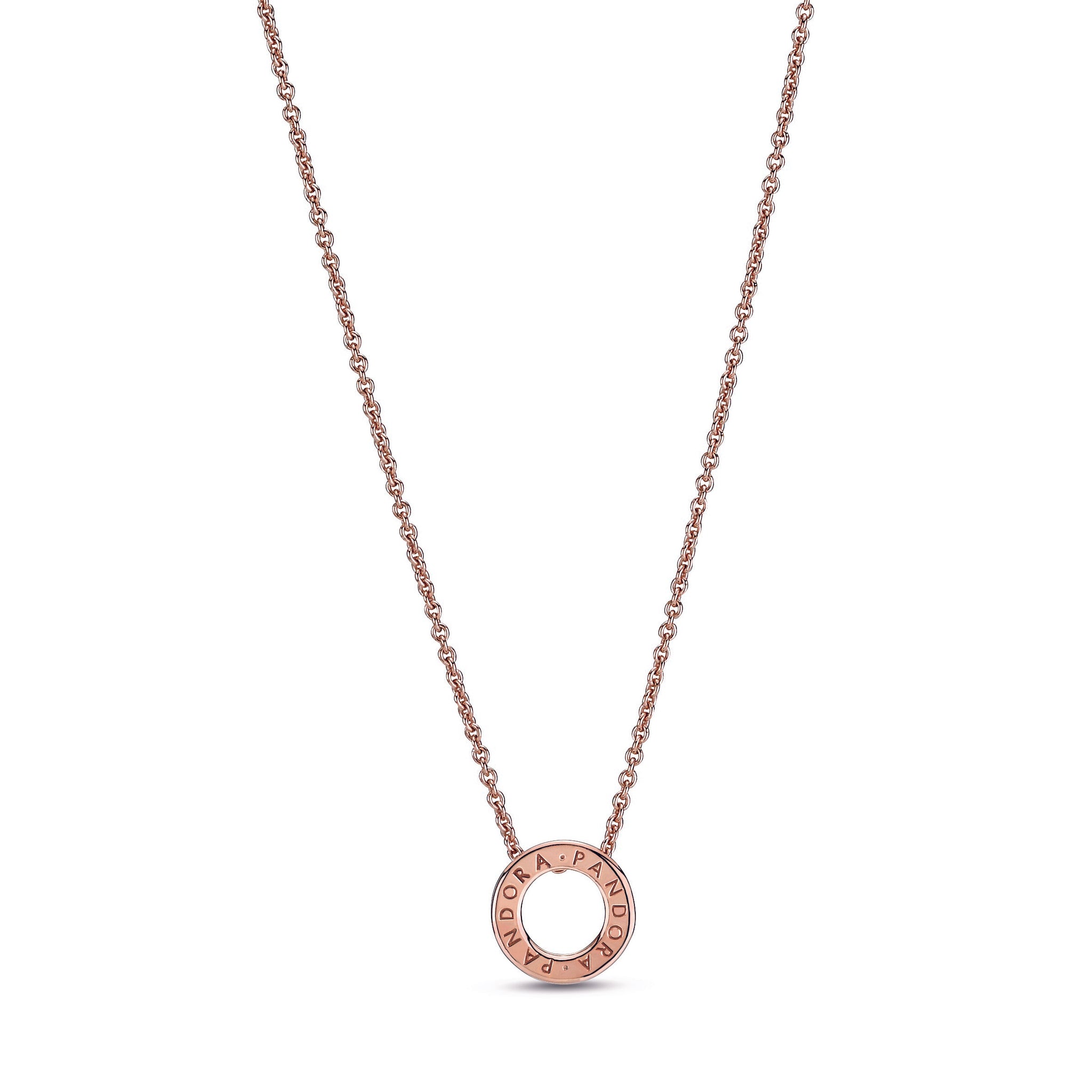 MODERN ROSE GOLD CIRCLE DIAMOND PENDANT NECKLACE, .48 CT TW - Howard's  Jewelry Center