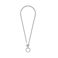 Load image into Gallery viewer, Pandora Moments O Pendant T-bar Necklace
