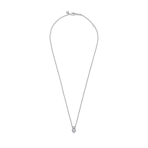 Double Heart Pendant Sparkling Collier Necklace