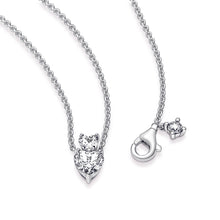 Load image into Gallery viewer, Double Heart Pendant Sparkling Collier Necklace
