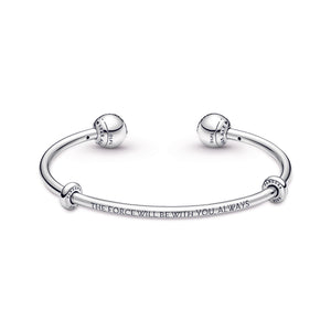 Pandora Moments Star Wars™ Light & Dark Side Logo Open Bangle