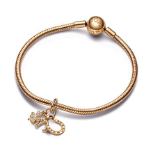 Load image into Gallery viewer, Lucky Clover, Wishbone &amp; Horseshoe Dangle Charm
