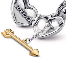 Load image into Gallery viewer, Loved Heart &amp; Arrow Dangle Charm
