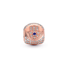 Load image into Gallery viewer, Hamsa, All-seeing Eye &amp; Feather Three-sided Charm
