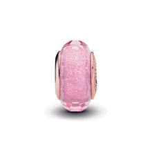 Load image into Gallery viewer, Faceted Pink Murano Glass Charm
