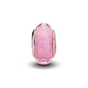 Faceted Pink Murano Glass Charm