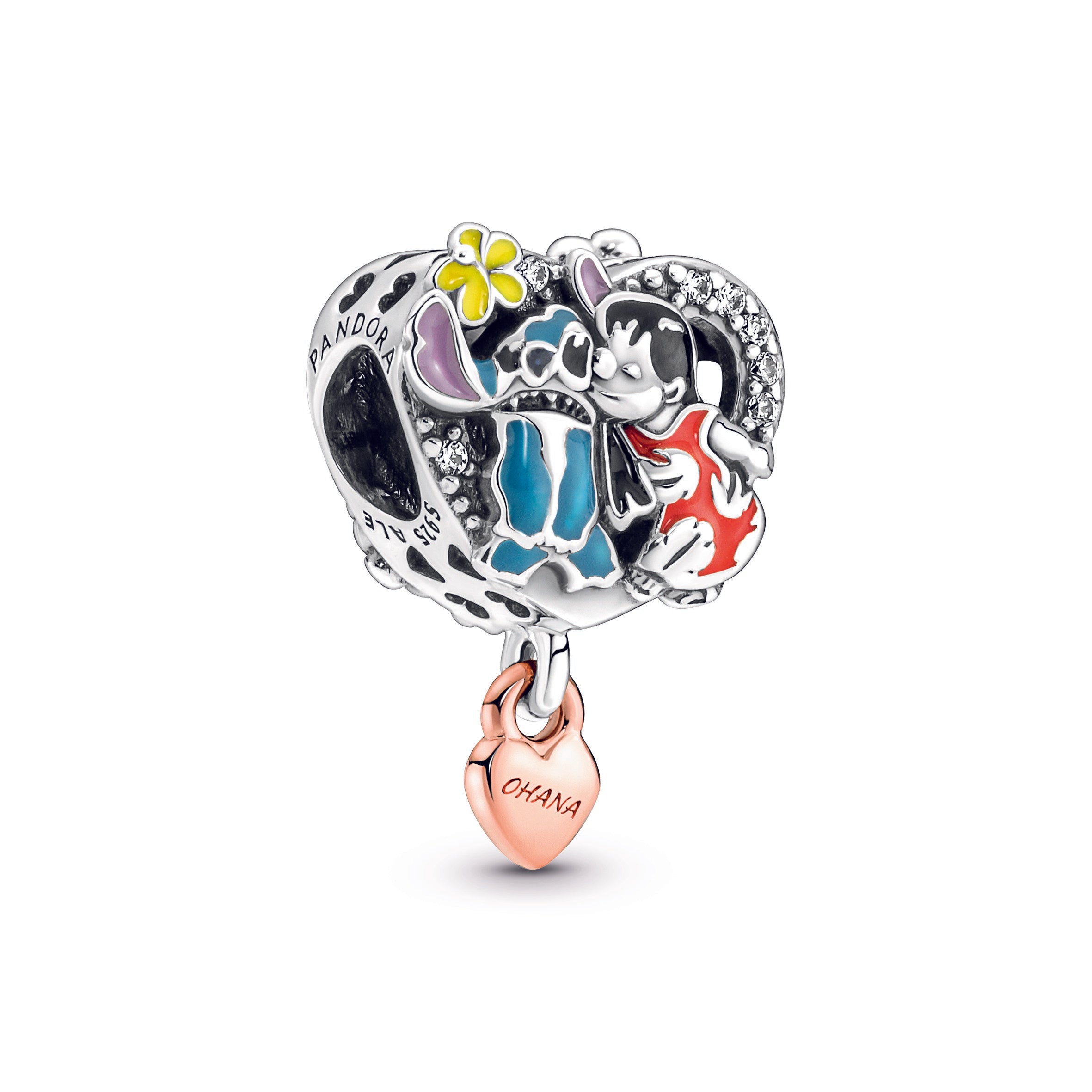 新品未使用✨PANDORA リロとスティッチ OHANA チャーム Disney Ohana Lilo & Stitch Inspired Charm