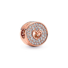 Load image into Gallery viewer, Pavé &amp; Heart Anniversary Charm
