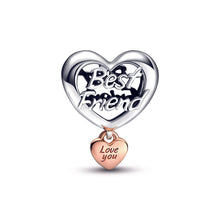 Load image into Gallery viewer, Love You Best Friend Heart Charm
