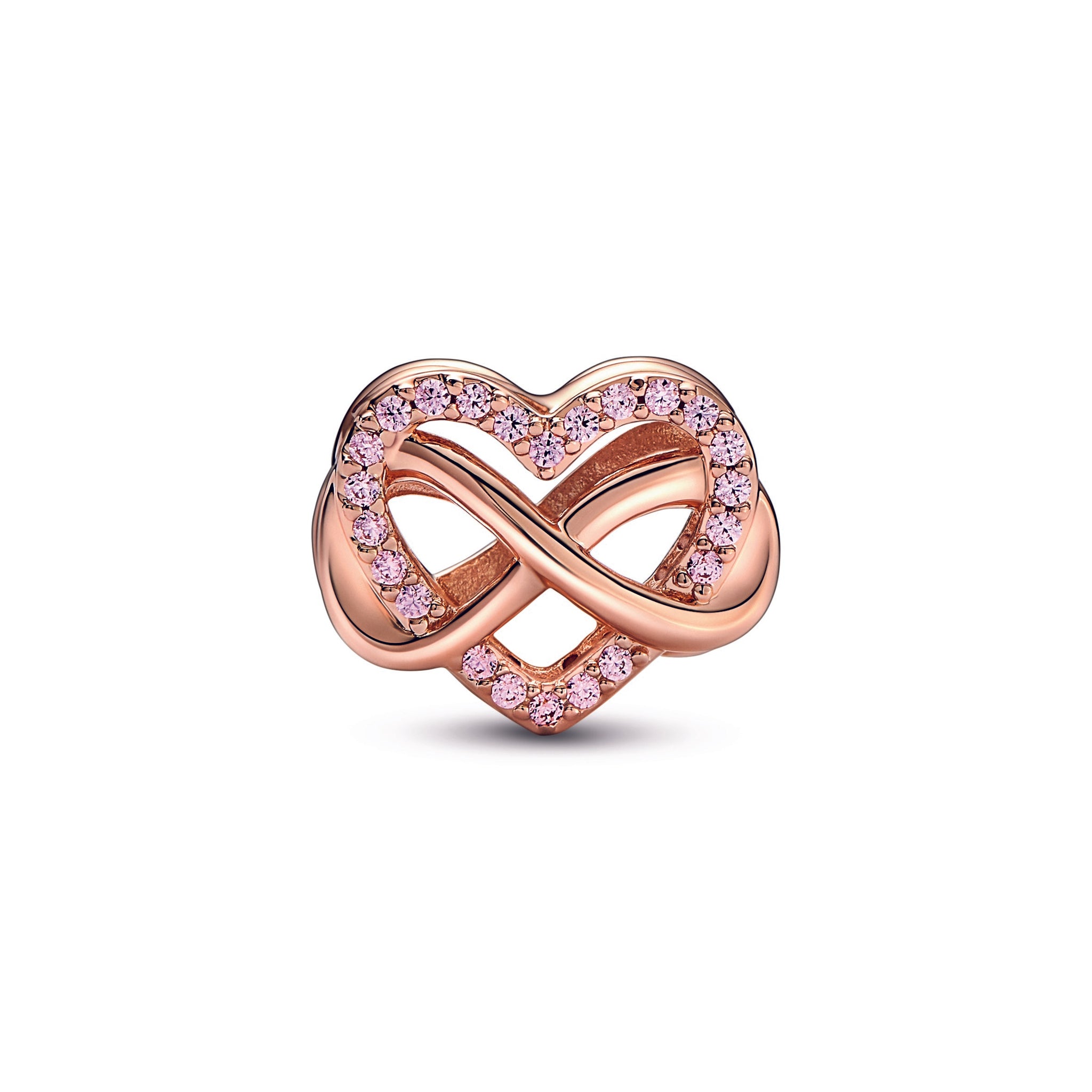 Metallic Pink Heart Charm, PANDORA