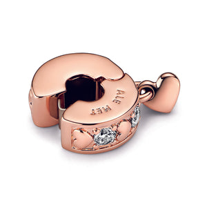 Infinite Hearts Sparkling Dangling Clip Charm