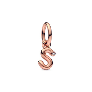 Letter s Script Alphabet Dangle Charm