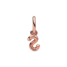 Load image into Gallery viewer, Letter s Script Alphabet Dangle Charm
