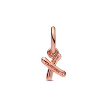 Load image into Gallery viewer, Letter x Script Alphabet Dangle Charm
