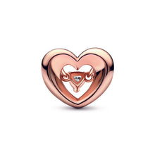 Load image into Gallery viewer, Radiant Heart &amp; Floating Stone Charm
