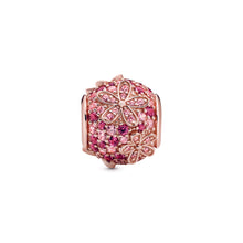 Load image into Gallery viewer, Pink Pavé Daisy Flower Charm
