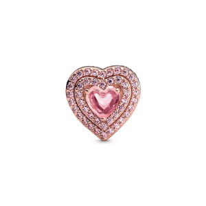 Sparkling Levelled Heart Charm