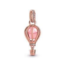 Load image into Gallery viewer, Sparkling Pink Hot Air Balloon Dangle Charm
