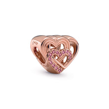 Load image into Gallery viewer, Intertwined Love Hearts Charm
