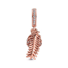 Load image into Gallery viewer, Sparkling Pine Cone Dangle Charm
