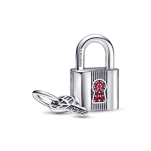 Padlock and Key Dangle Charm