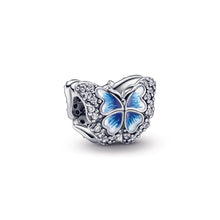 Load image into Gallery viewer, Blue Butterfly Sparkling Charm
