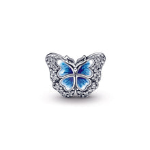 Load image into Gallery viewer, Blue Butterfly Sparkling Charm
