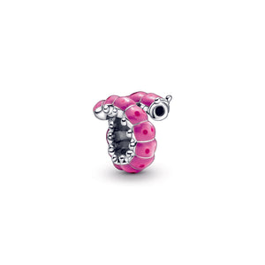 Cute Curled Caterpillar Charm