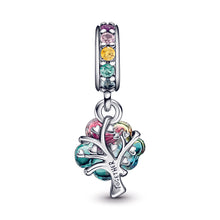 Load image into Gallery viewer, Togetherness Tree Murano Glass Dangle Charm
