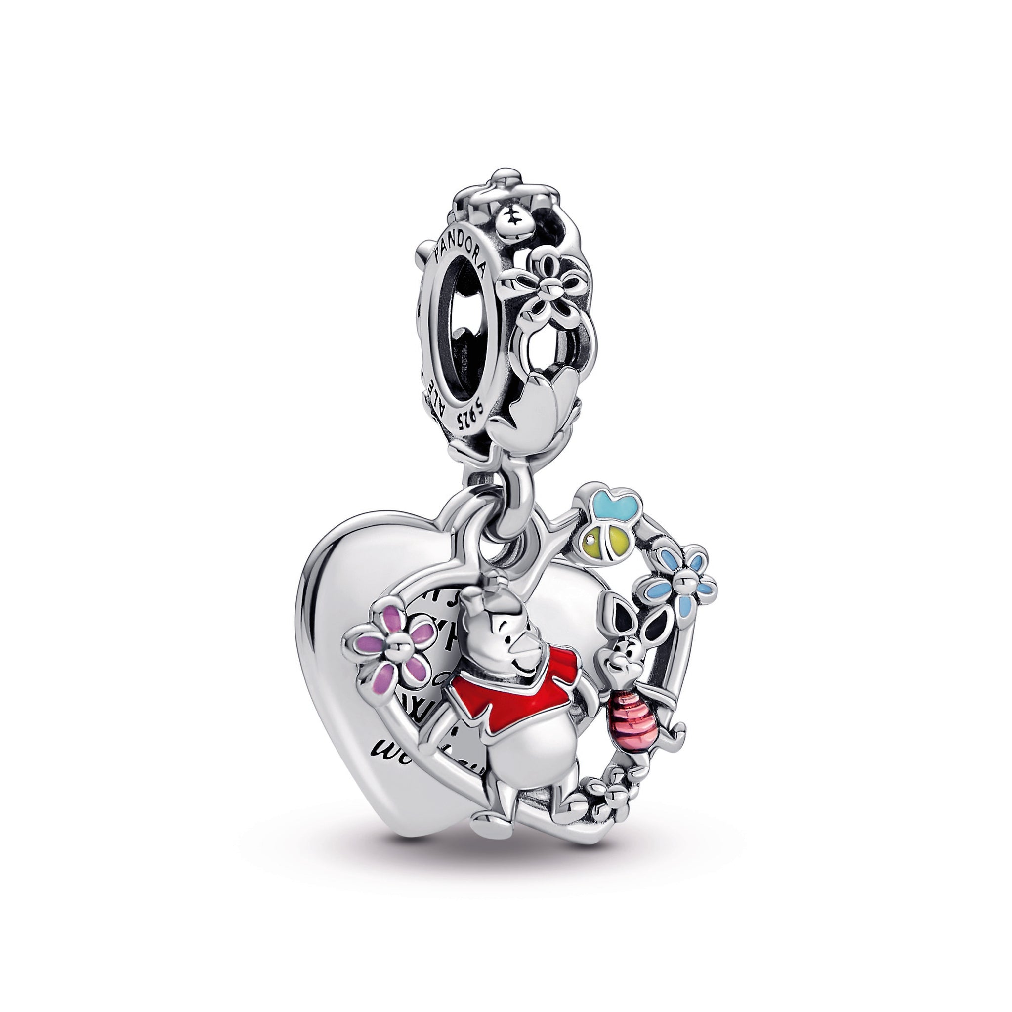 Disney Winnie the Pooh & Piglet Double Dangle Charm