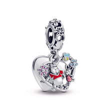 Load image into Gallery viewer, Disney Winnie the Pooh &amp; Piglet Double Dangle Charm
