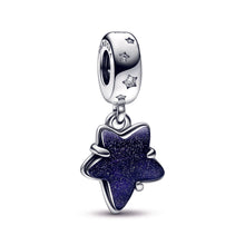 Load image into Gallery viewer, Celestial Galaxy Star Murano Dangle Charm

