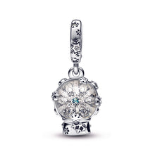 Load image into Gallery viewer, Snowflake Snowglobe Dangle Charm
