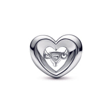 Load image into Gallery viewer, Radiant Heart &amp; Floating Stone Charm
