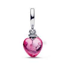 Load image into Gallery viewer, Love Potion Murano Glass Heart Dangle Charm
