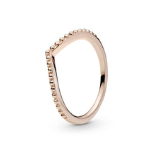 Load image into Gallery viewer, Beaded Wishbone Ring
