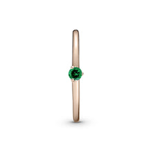 Load image into Gallery viewer, Green Solitaire Ring
