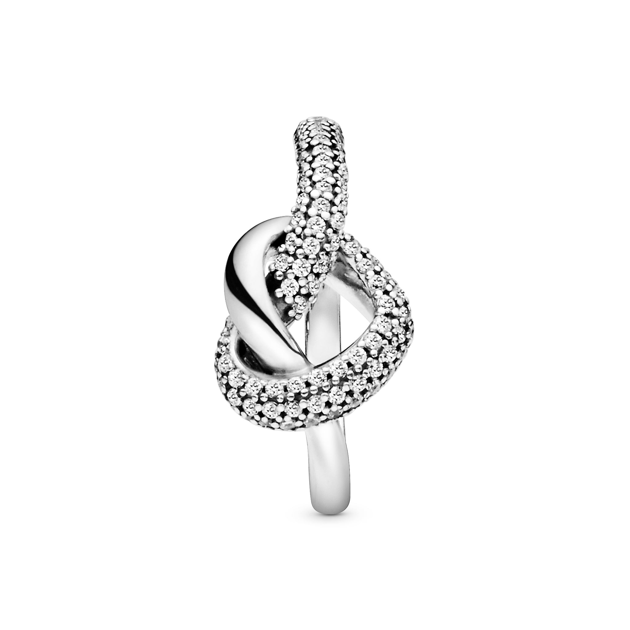 Knotted heart ring pandora cheap