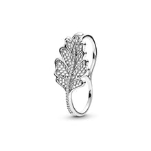 Load image into Gallery viewer, Oak Leaf Double Ring

