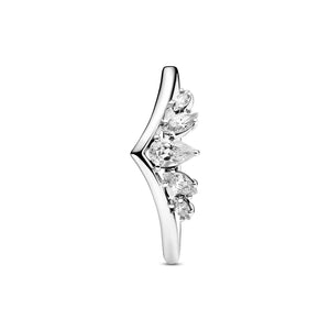 Sparkling Pear & Marquise Wishbone Ring