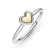Load image into Gallery viewer, Domed Golden Heart Ring
