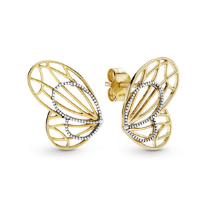 Openwork Butterfly Wing Stud earrings