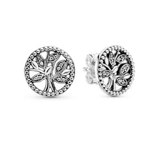 Load image into Gallery viewer, Sparkling Family Tree Stud Earrings
