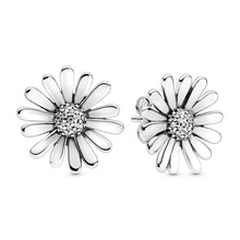 Load image into Gallery viewer, Pavé Daisy Flower Statement Stud Earrings
