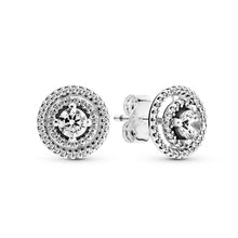 Load image into Gallery viewer, Sparkling Double Halo Stud Earrings
