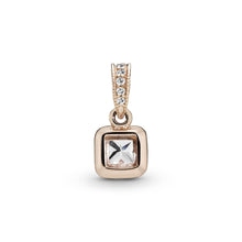 Load image into Gallery viewer, Square Sparkle Halo Pendant
