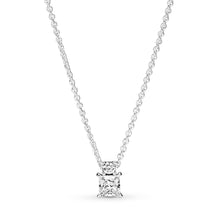 Load image into Gallery viewer, Sparkling Collier Round &amp; Square Pendant Necklace
