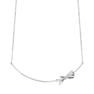 Sparkling Bow Necklace