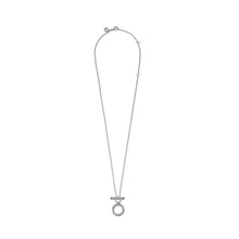 Load image into Gallery viewer, Double Hoop T-bar Necklace
