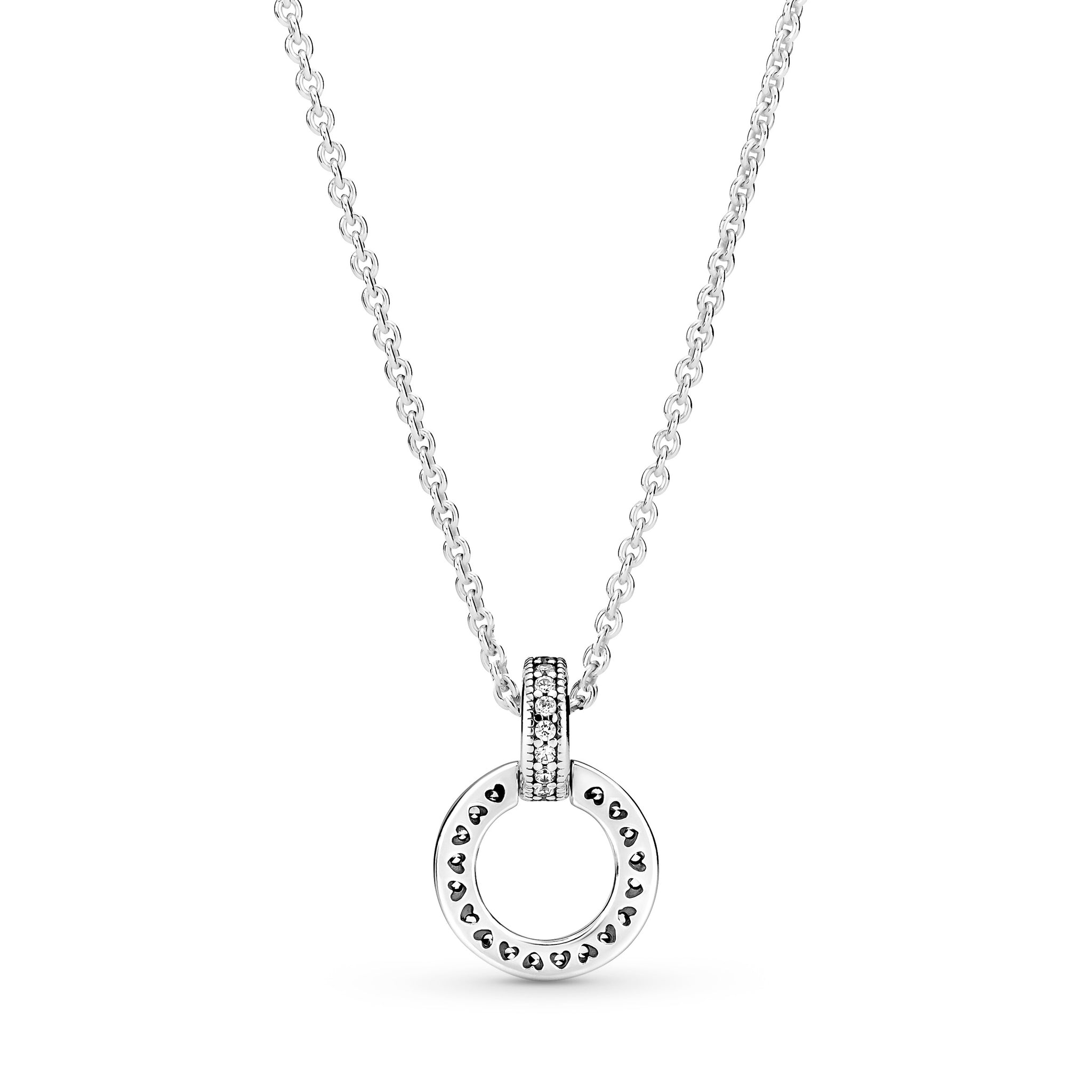 Double Circle Pendant & Necklace